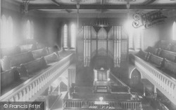 Clayton Le Moors, Wesleyan Chapel Interior 1897, Clayton-Le-Moors