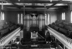 Clayton Le Moors, Wesleyan Chapel Interior 1899, Clayton-Le-Moors