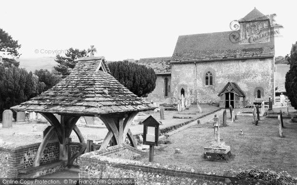 Photo of Clayton, St John The Baptist's Church And Lychgate c.1955