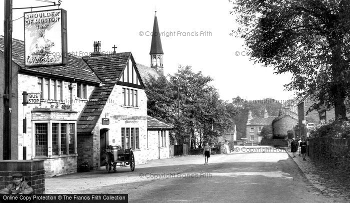 Photo of Clayton West, Church Lane And The Shoulder Of Mutton c.1960