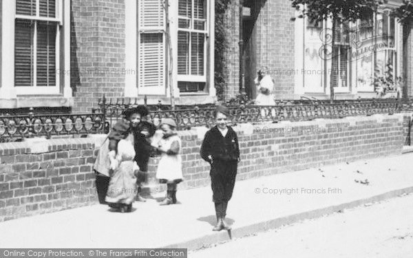 Photo of Cleethorpes, Children In Albert Terrace 1893