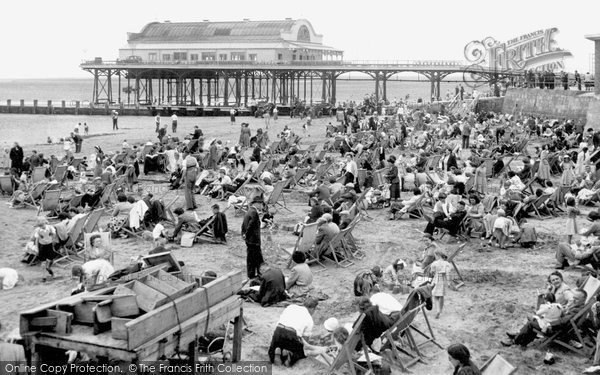 Photo of Cleethorpes, The Beach And Pier c.1955