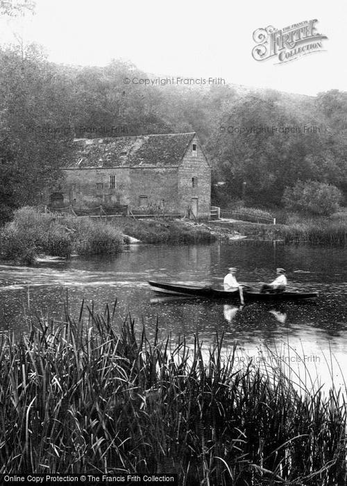 Photo of Cleeve Prior, Rowing By Cleeve Mill 1901