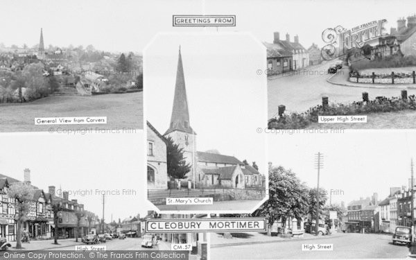 Photo of Cleobury Mortimer, Composite c.1958