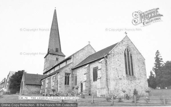 Photo of Cleobury Mortimer, St Mary's Church 1968