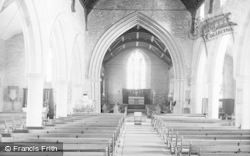 The Church Interior c.1950, Cleobury Mortimer