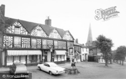 The Talbot Hotel And Church 1968, Cleobury Mortimer