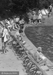 Deckchairs By The Lake 1929, Clevedon