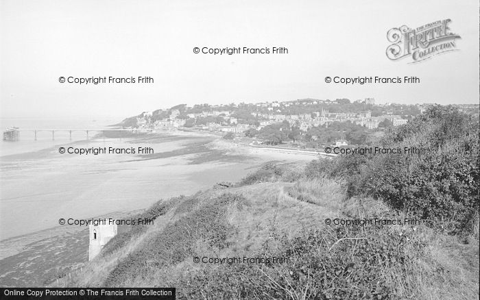 Photo of Clevedon, From Church Hill c.1955