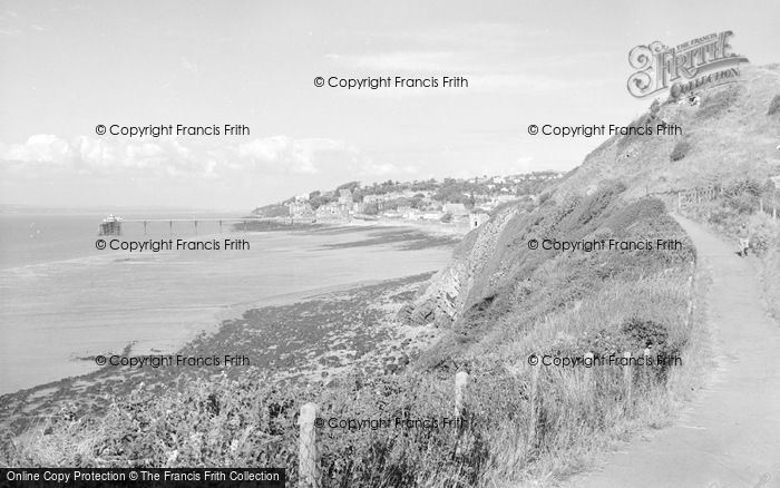 Photo of Clevedon, From Poets Walk 1962