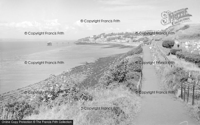 Photo of Clevedon, From Poets Walk 1962