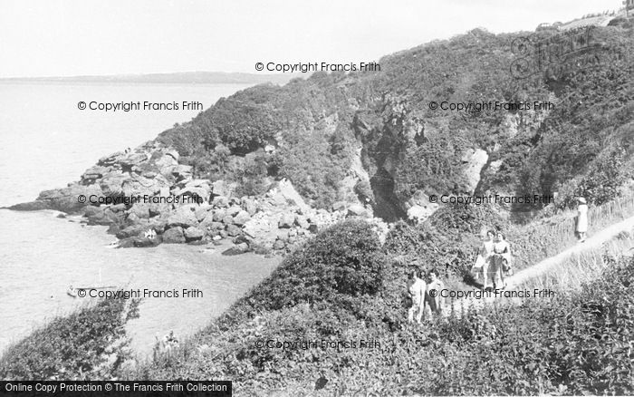 Photo of Clevedon, Ladye Bay And Cliffs c.1950