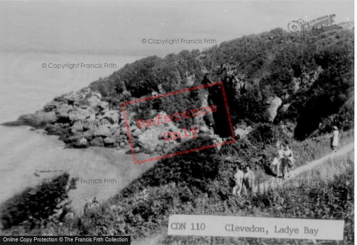 Photo of Clevedon, Ladye Bay c.1955