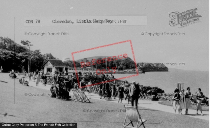Photo of Clevedon, Little Harp Bay c.1955