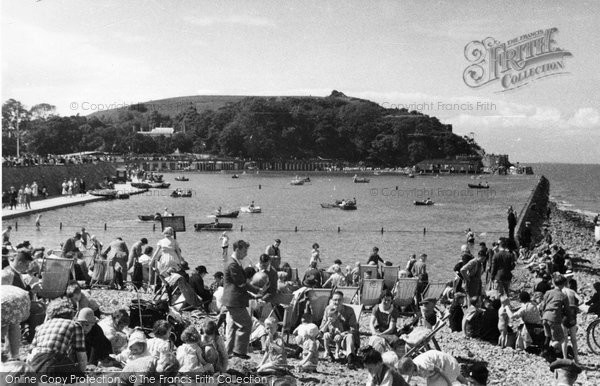 Photo of Clevedon, Marine Lake c.1950