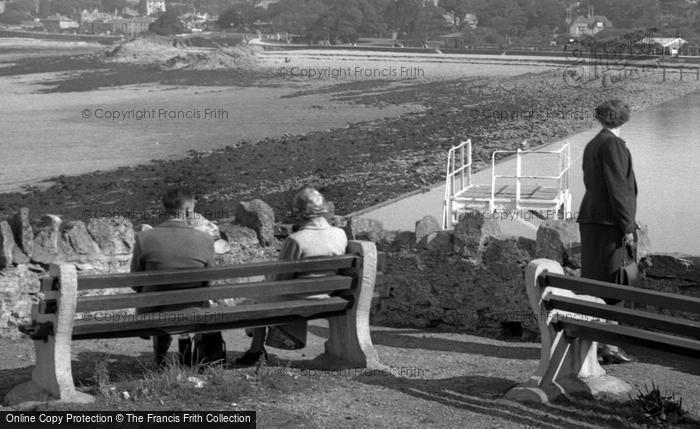 Photo of Clevedon, Overlooking The Boating Lake c.1955