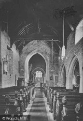 St Andrew's Church, Interior 1913, Clevedon
