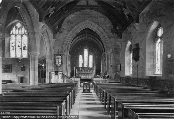 Photo of Clevedon, St Mary's Church Interior 1913