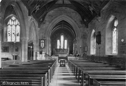 St Mary's Church Interior 1913, Clevedon