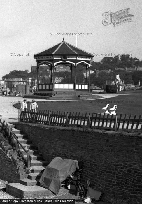 Photo of Clevedon, The Bandstand c.1955