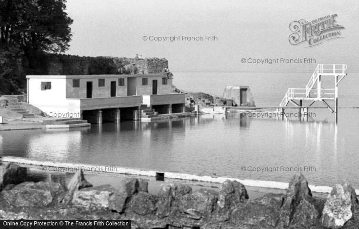 Photo of Clevedon, The Bathing Station c.1955