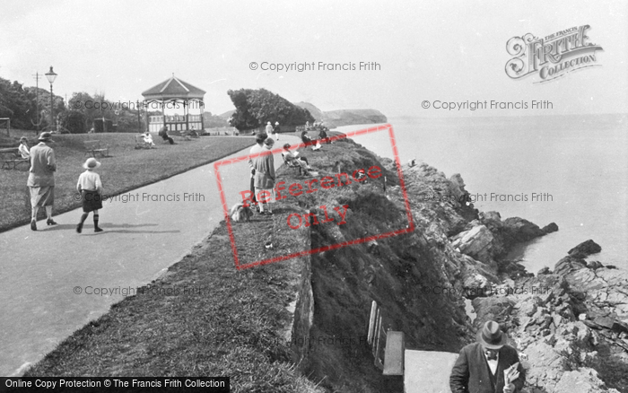 Photo of Clevedon, The Green Beach 1925