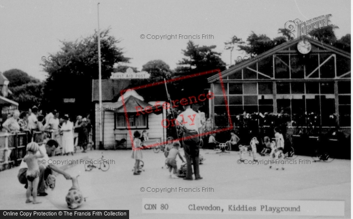 Photo of Clevedon, The Kiddies Playground c.1955