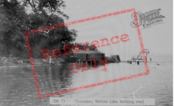 The Marine Lake Bathing Pool c.1955, Clevedon