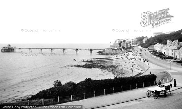 Photo of Clevedon, The Promenade And Pier 1913