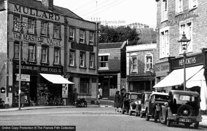 Photo of Clevedon, The Triangle c.1955