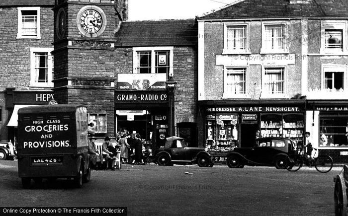 Photo of Clevedon, The Triangle c.1955