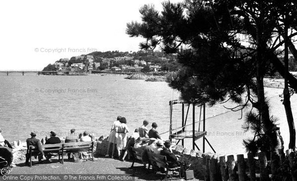 Photo of Clevedon, View From Old Church Hill c.1950