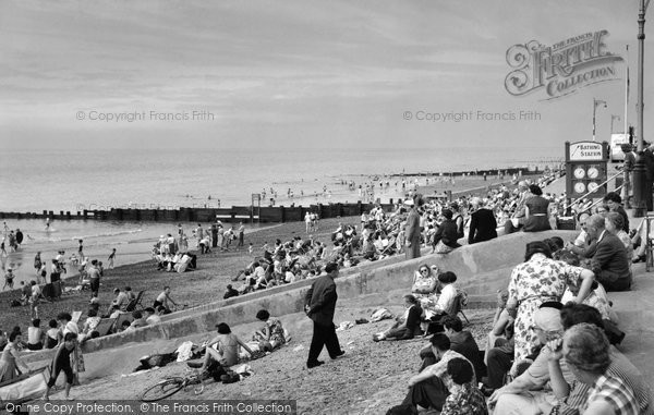 Photo of Cleveleys, Bathing Beach c.1958