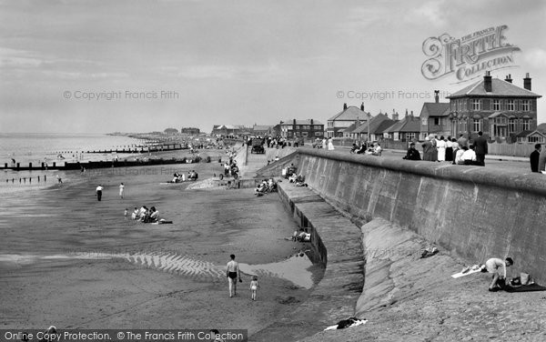 Photo of Cleveleys, Rossall Beach c1958