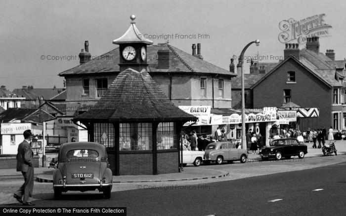 Photo of Cleveleys, Victoria Road Clock Tower c.1958