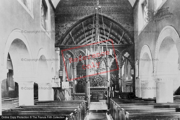 Photo of Clewer, Church Interior 1895