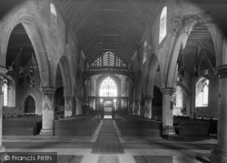 St Helen's Church Interior c.1950, Cliffe