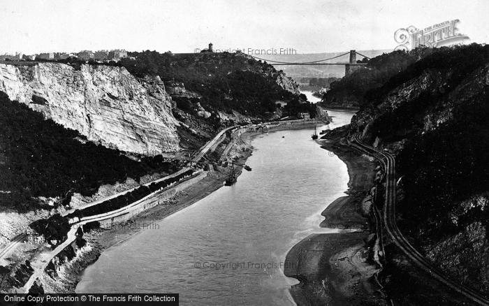 Photo of Clifton, Avon Gorge And The Suspension Bridge c.1880