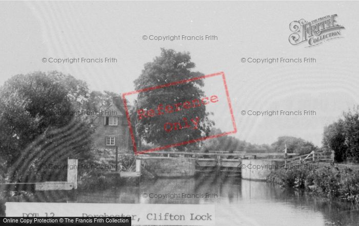 Photo of Clifton Hampden, Clifton Lock c.1955