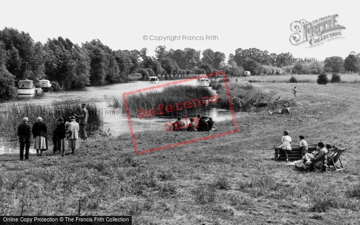Photo of Clifton Hampden, Relaxing In The Meadows c.1960