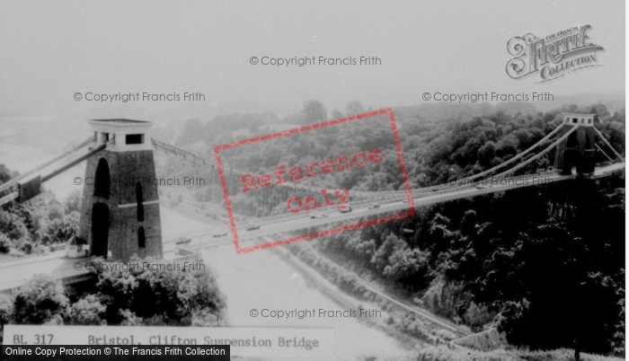 Photo of Clifton, Suspension Bridge c.1960