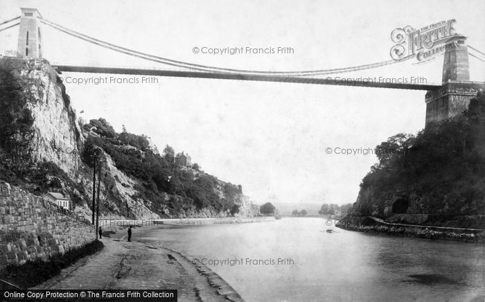 Photo of Clifton, The Bridge From Below 1887
