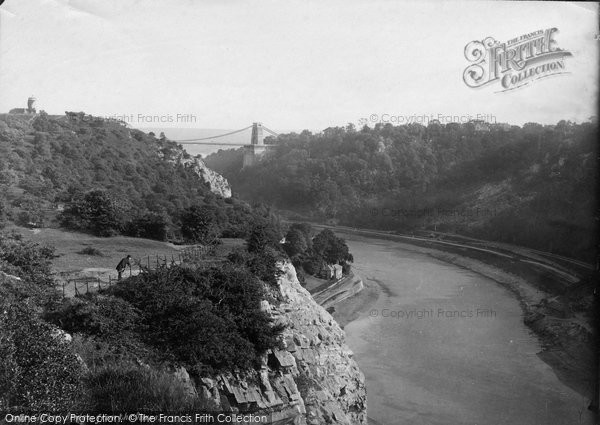 Photo of Clifton, The Bridge From The Downs 1887