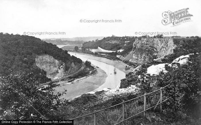 Photo of Clifton, The River Avon c.1880