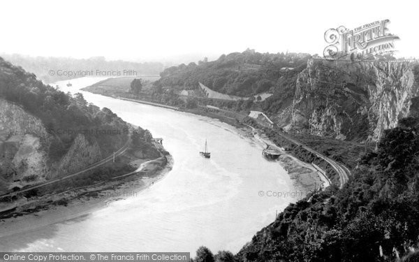 Photo of Clifton, The River Avon From Downs 1887