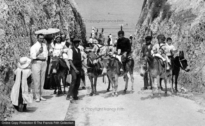 Photo of Cliftonville, Donkey Rides Through Hodges Gap 1908