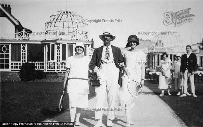Photo of Cliftonville, Tennis Players By The Bungalow Tea Rooms 1925
