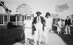 Tennis Players By The Bungalow Tea Rooms 1925, Cliftonville