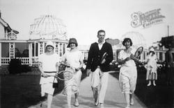 Tennis Players By The Bungalow Tea Rooms 1925, Cliftonville