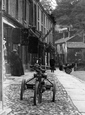 A Motorcycle, Castle Street 1903, Clitheroe